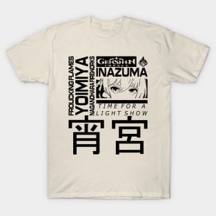 Genshin Impact Yoimiya JP (Black) T-Shirt